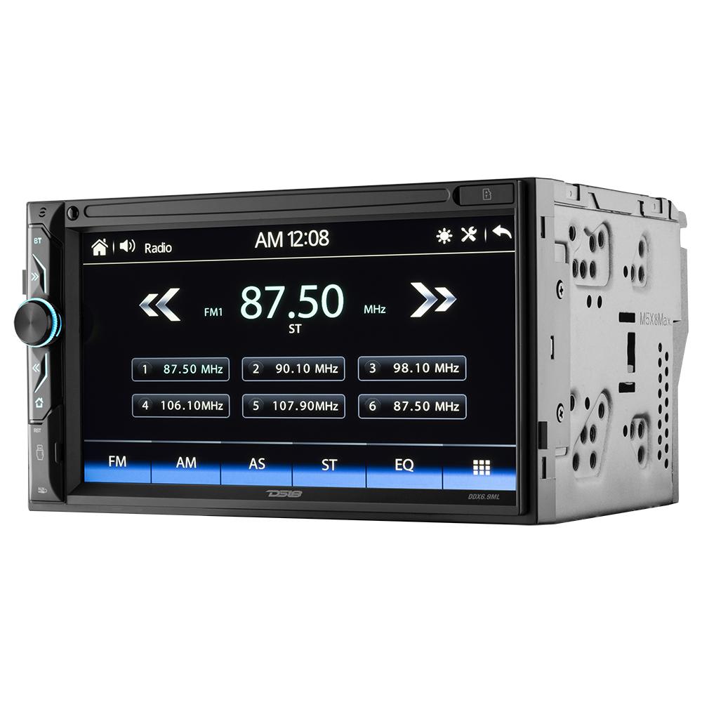 6.9" Touchscreen Mechless Double-DIN Headunit with Bluetooth, USB and Mirror Link