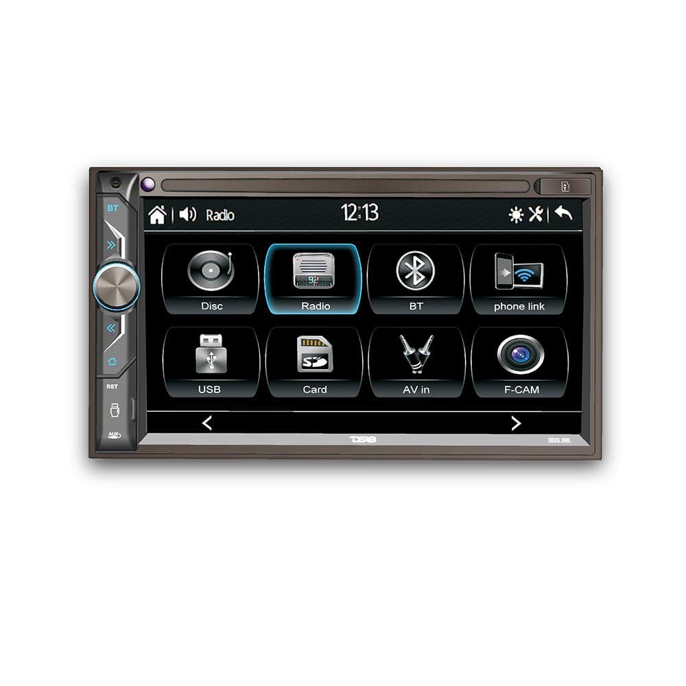 6.9" Touchscreen Mechless Double-DIN Headunit with Bluetooth, USB and Mirror Link