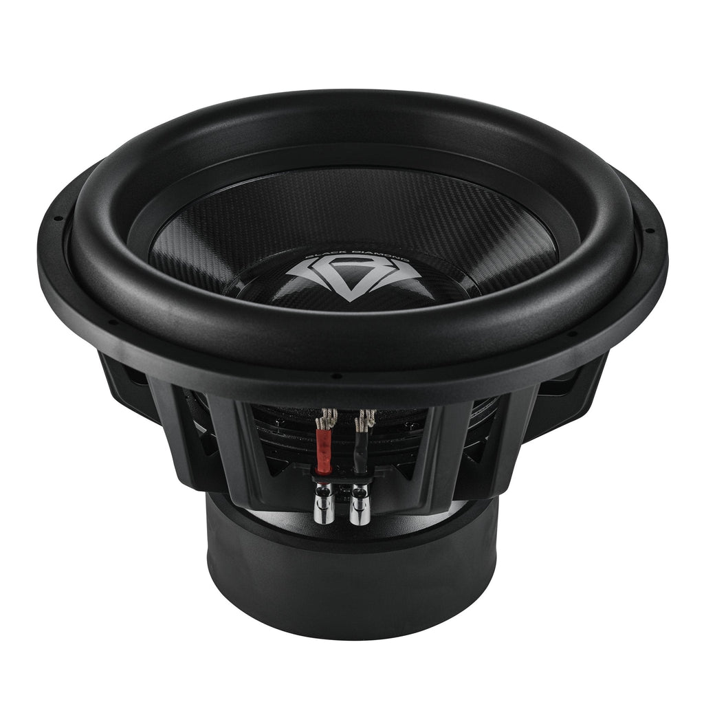 Black Diamond 18" High Excursion Subwoofer with Carbon Fiber Cone | 3500W RMS / 7000W Peak | Dual 1-Ohm Voice Coil