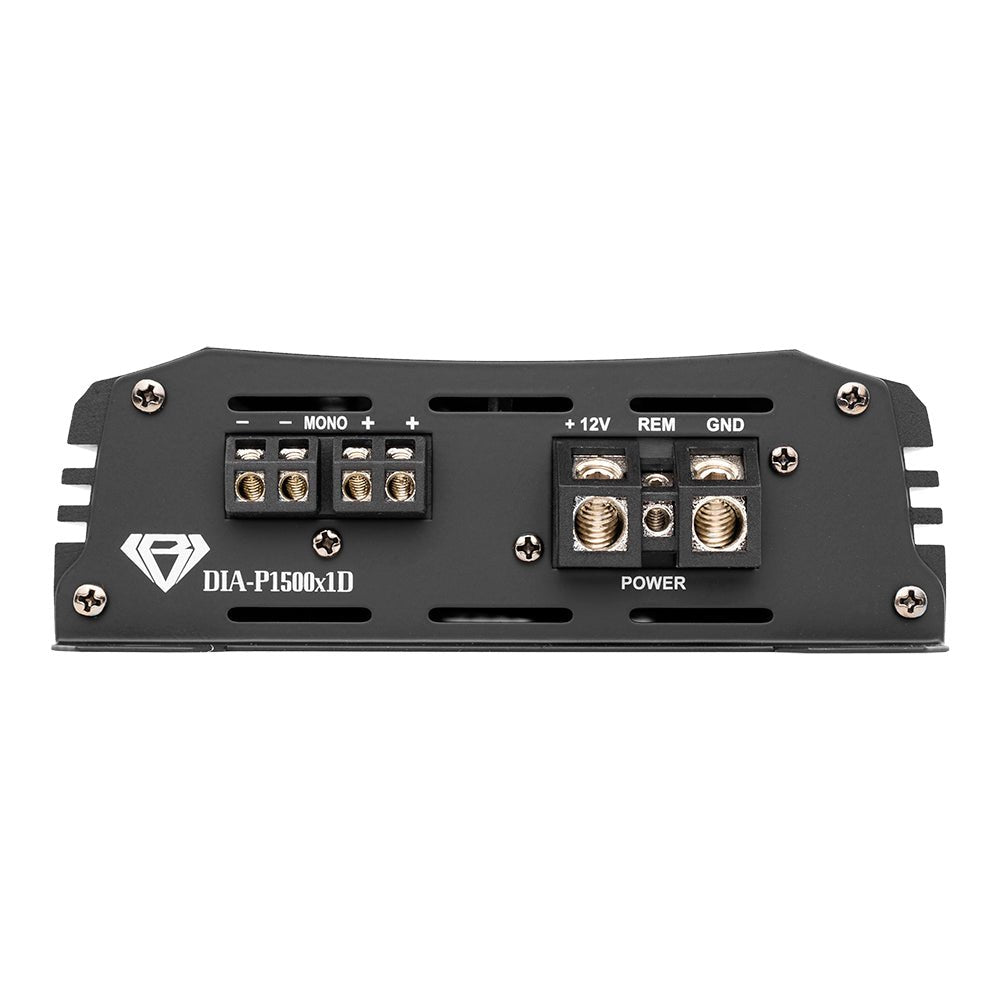 Black Diamond 1-Channel Class D Monoblock Amplifier | 1500W RMS at 1-Ohm