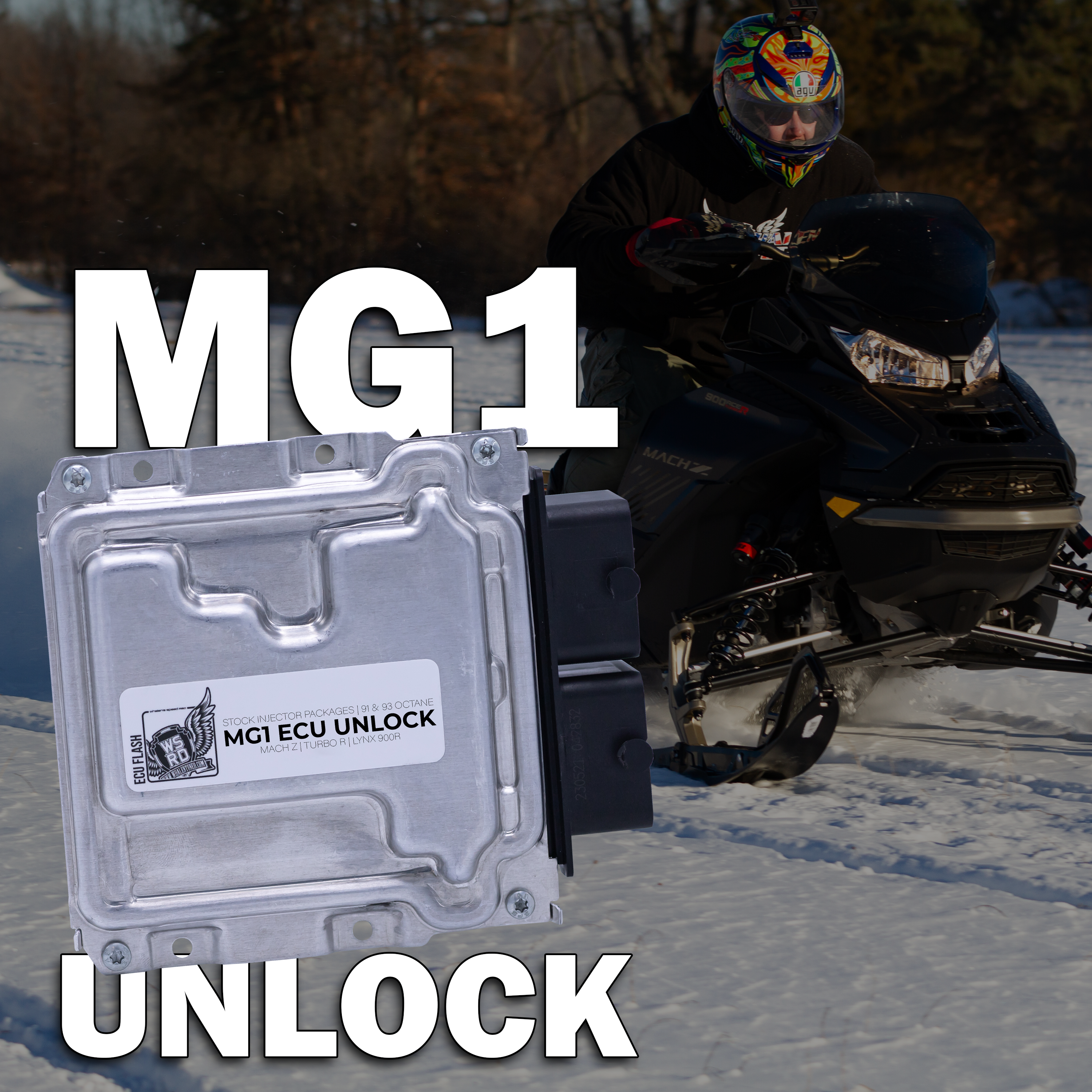 WSRD Stock Injector MG1 ECU Unlock & Flash | 2022-2026 Ski-Doo/Lynx 900R (215-225HP)