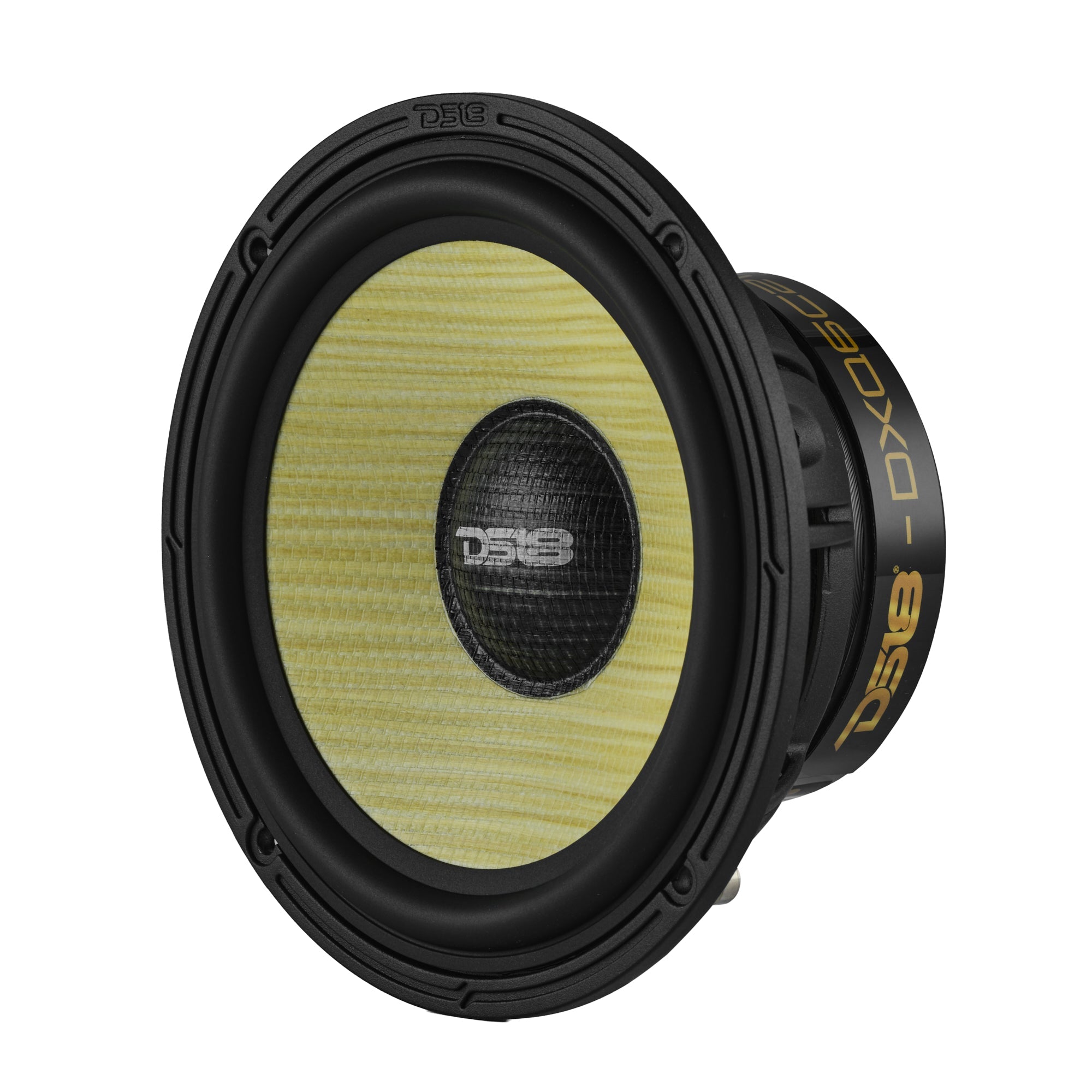DXQ 6.5" 2-Way Component Speaker Set with Yellow Straw + Composite Foam Cone | 150W RMS 4-Ohm