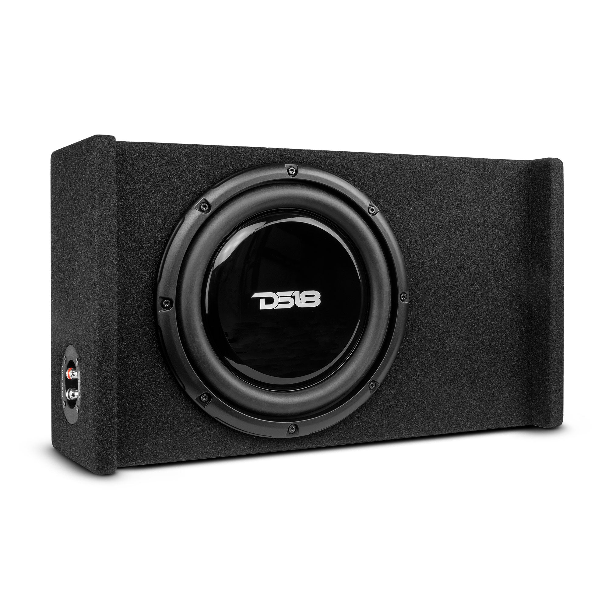 10" Loaded Shallow Down Fire Subwoofer Enclosure 300 Watts Rms