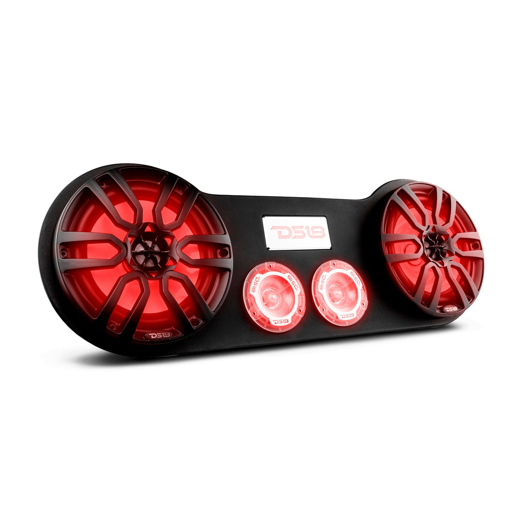 28" High Density ABS Universal Speakers Enclosure 2 X 8" and 2 x 3.78" Tweeters