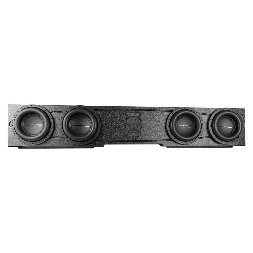 Quad 8" Ported Subwoofer Enclosure For CHEVY Silverado and GMC Sierra Crew Cab 4 Door 14-18