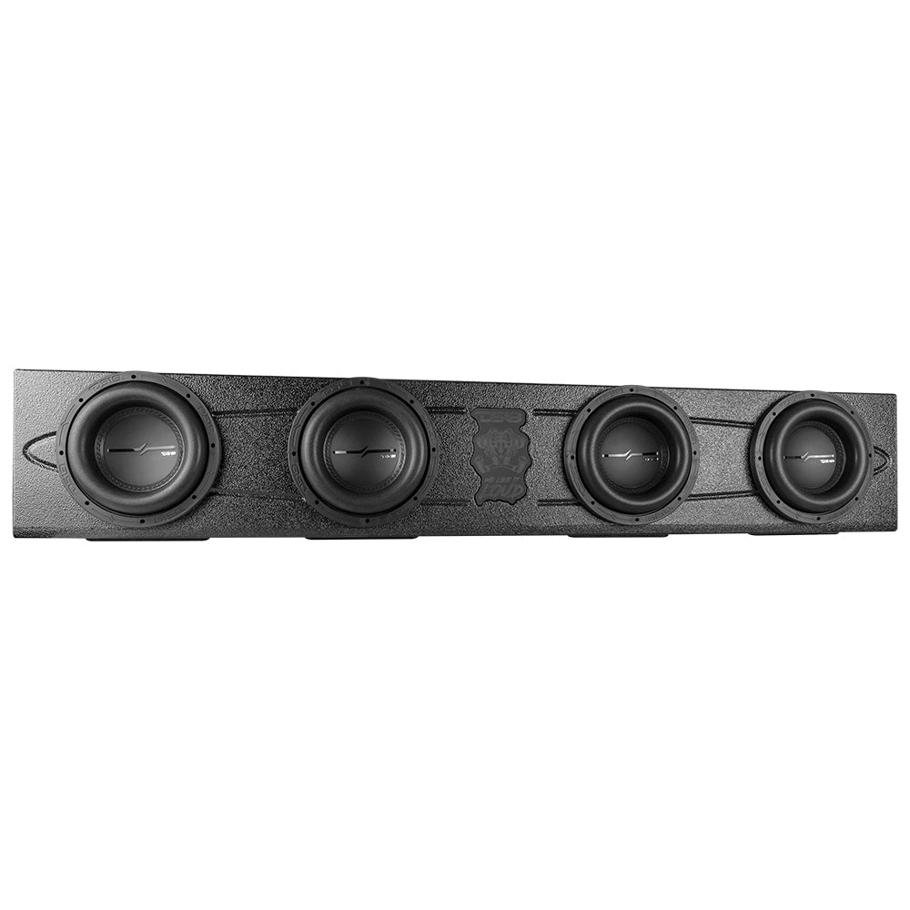 Quad 8" Ported Subwoofer Enclosure For FORD F-150 09-22, F-250 15-22 and F-350 15-22-Door