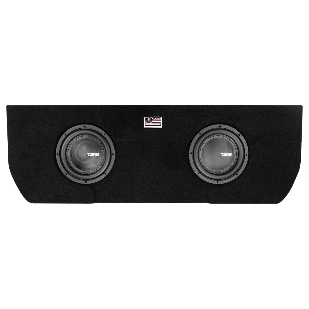 Dual 10" Loaded Subwoofer Enclosure for Tundra 2022 and Up Double Cab and Crew Max With subwoofers and Amplifier (2 X IXS10.4D AND S-3500.1SL Included)