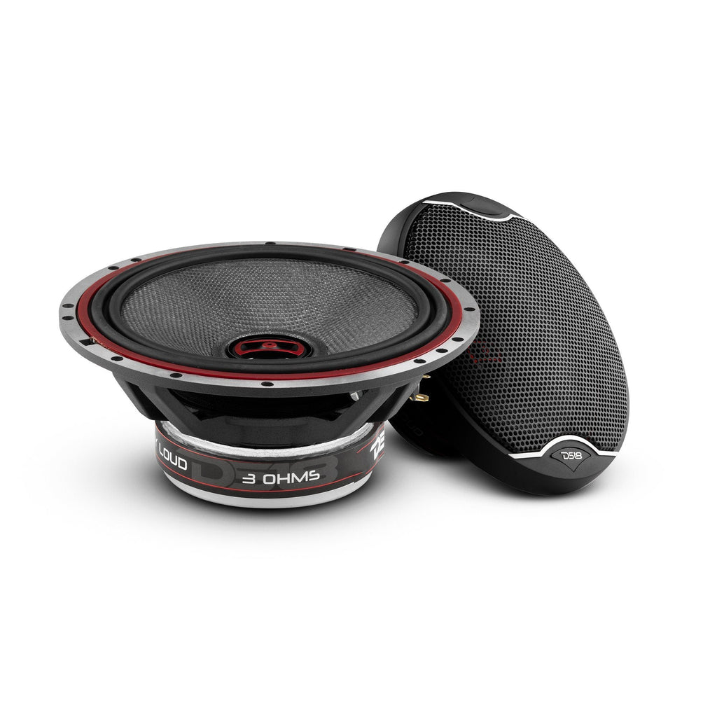 EXL 6.5" 2-Way Coaxial Speaker with Fiber Glass Cone | 120W RMS 3-Ohm