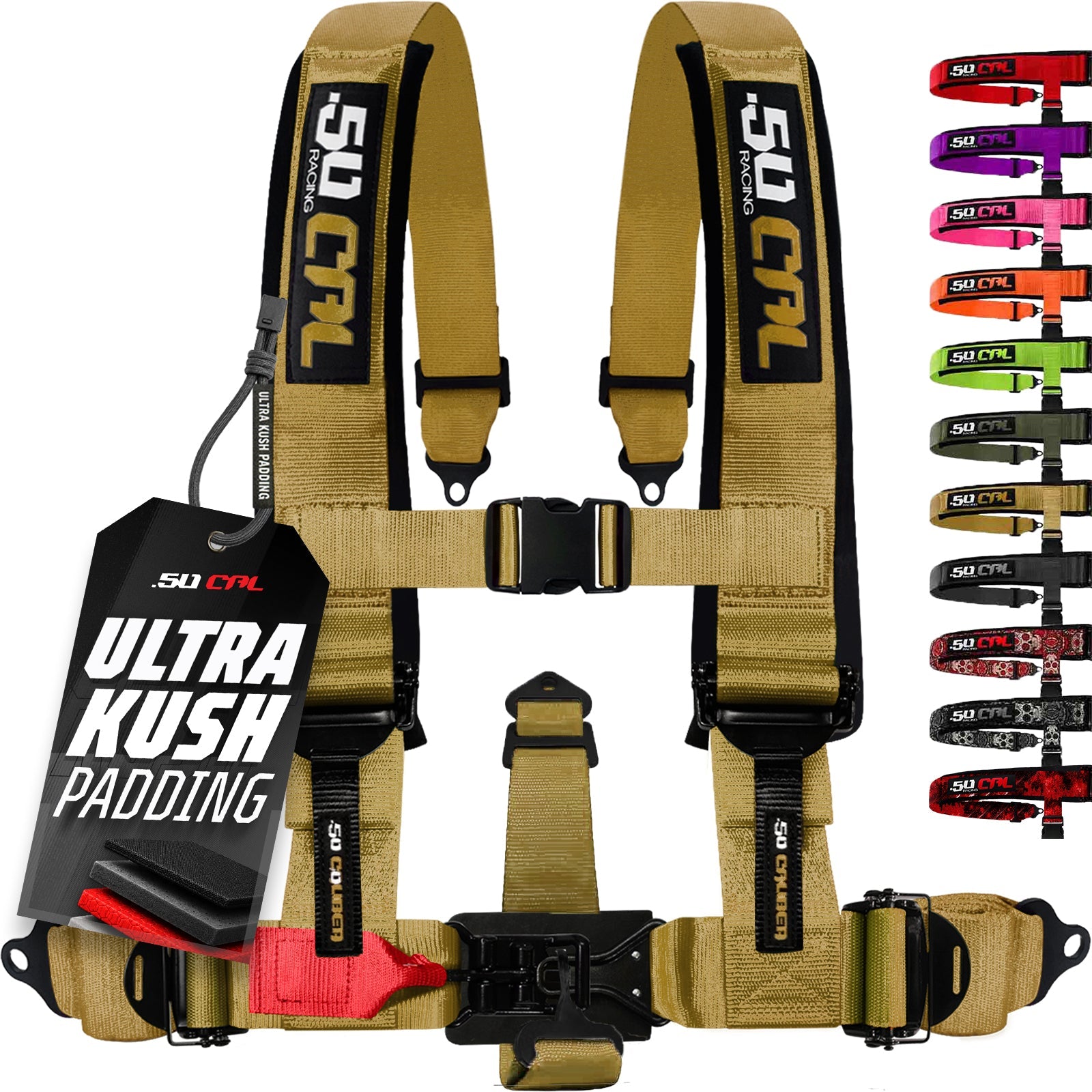 2" & 3" 4pt & 5pt Elite Series Race Latch "EZ" Adjust Harness
