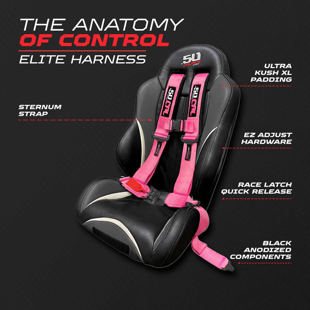 2" & 3" 4pt & 5pt Elite Series Race Latch "EZ" Adjust Harness