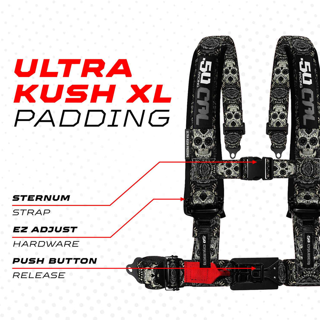 2" & 3" 4pt & 5pt Elite Series Race Latch "EZ" Adjust Harness