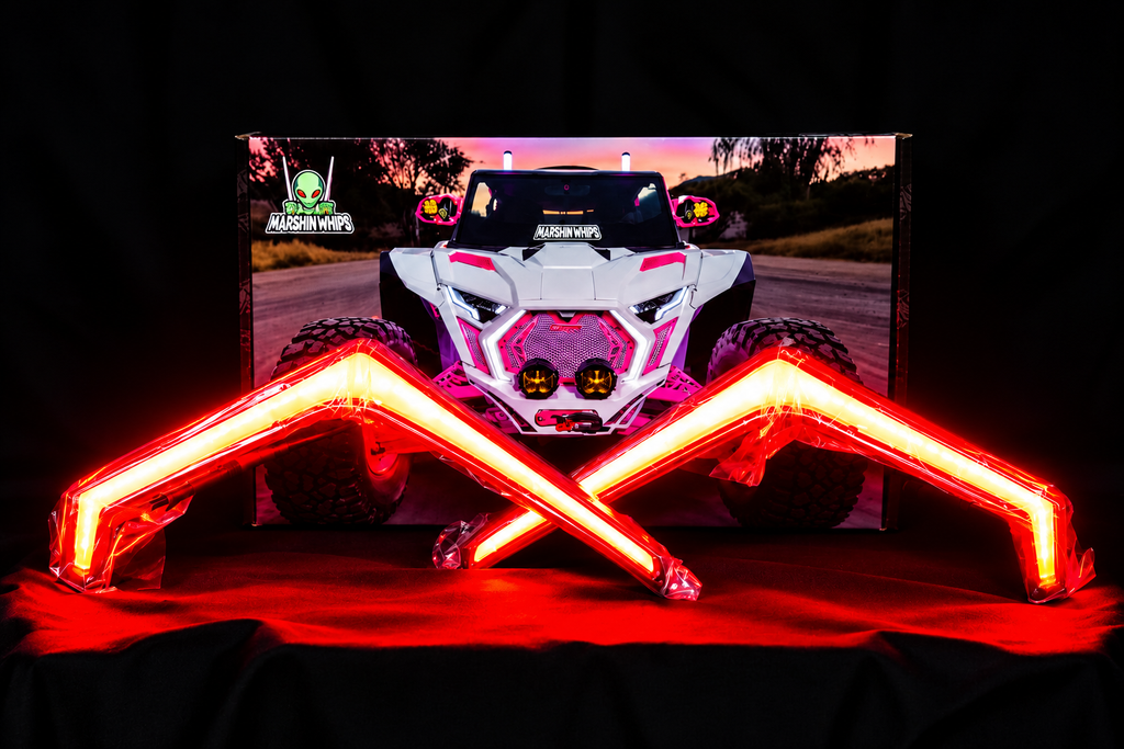 Polaris RZR Pro Series RGBW LED Chasing Fang Lights | App Control & Turn Signal Sync