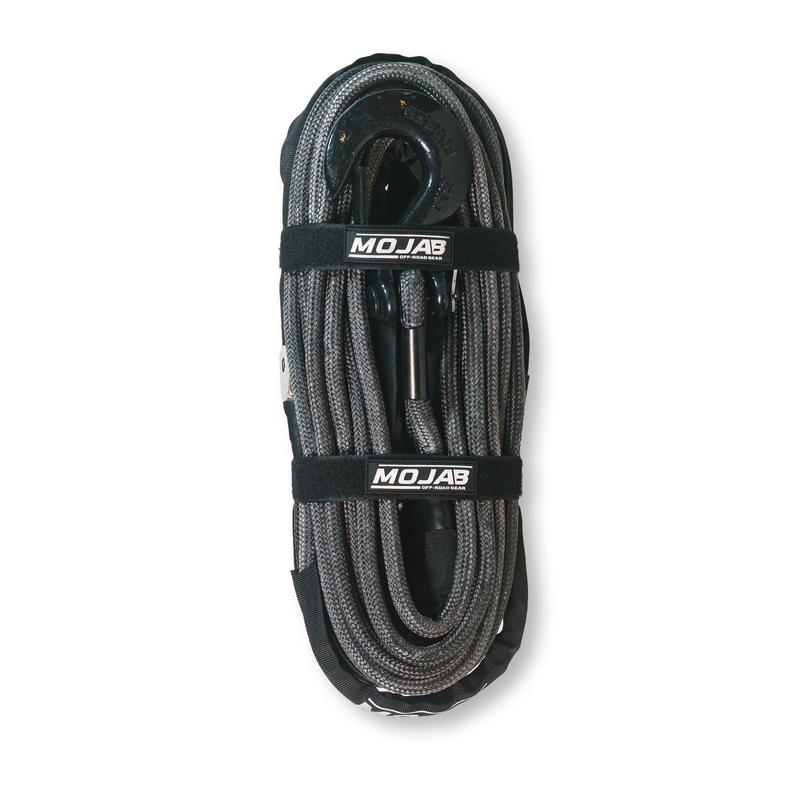 MOJAB 1/2'' x 78' Double Braided Winch Rope with Forged Hook