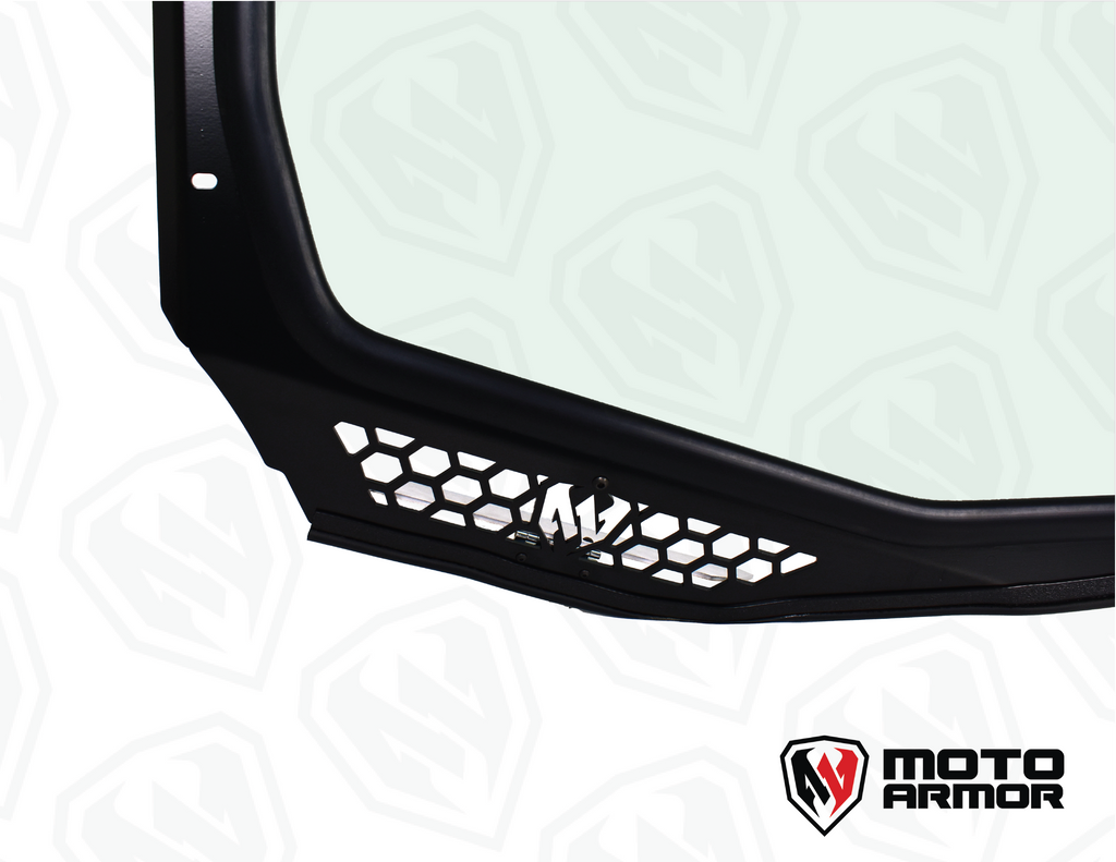 Maverick "R" Vented Glass Windshield with Wipers