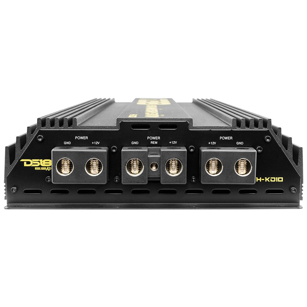 HOOLIGAN KO Gold 1-Channel Amplifier with Voltmeter 10000 Watts Rms @ 1-Ohm Made In Korea