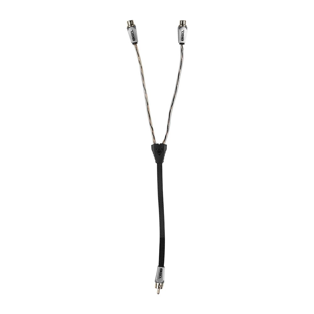 Level 3 RCA 100% Copper OFC Y Connector  2 FEMALE to 1 MALE - BLACK - RED