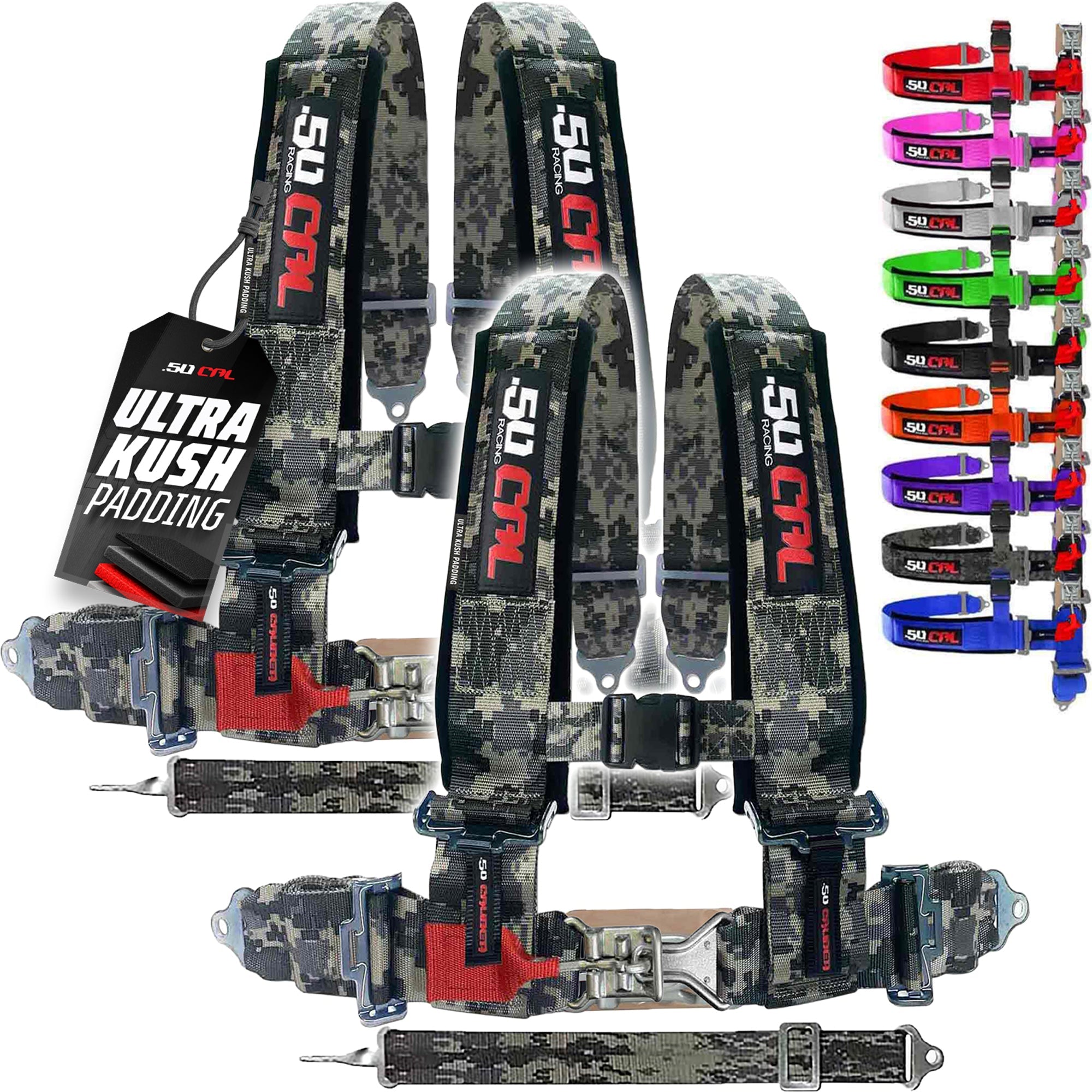 2" 5 point Pro Series Latch Harness 50 Caliber Racing Harness