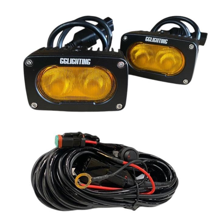 GP10 Offroad LED Pod Bundle Amber With Free Wiring Harness