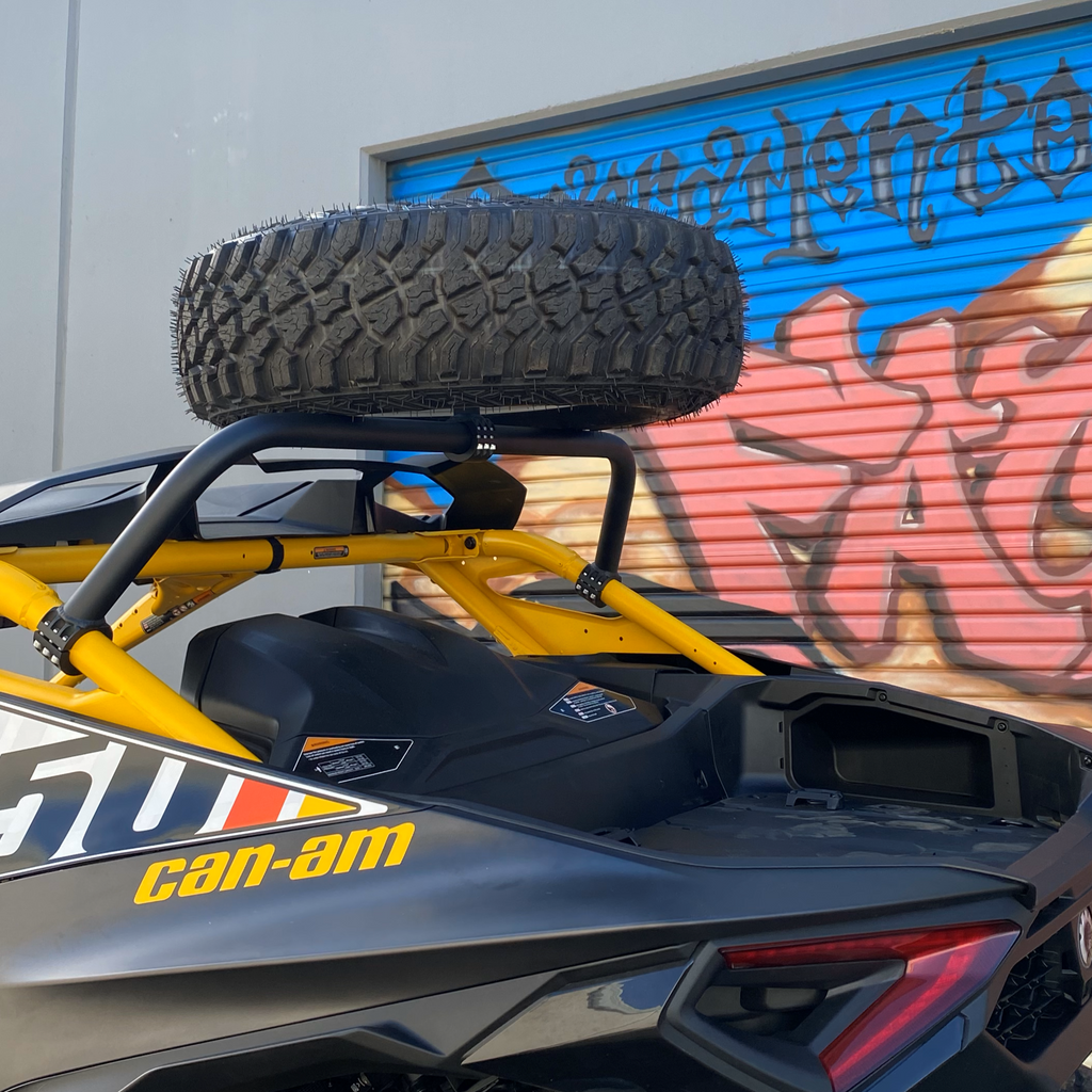 Can-Am Maverick R Above The Roof Dual Clamp Spare Tire Mount