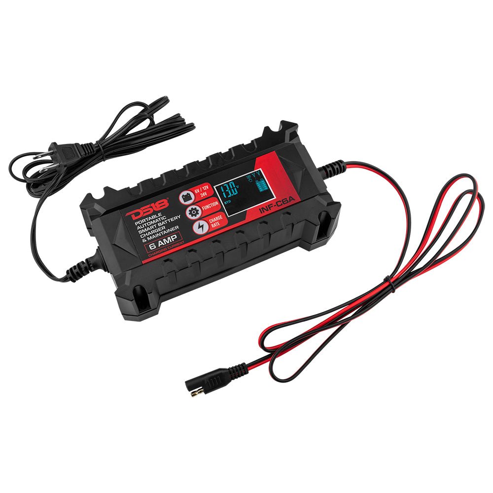 6 AMP Automatic Smart Lithium and AGM Car Battery Charger & Maintainer