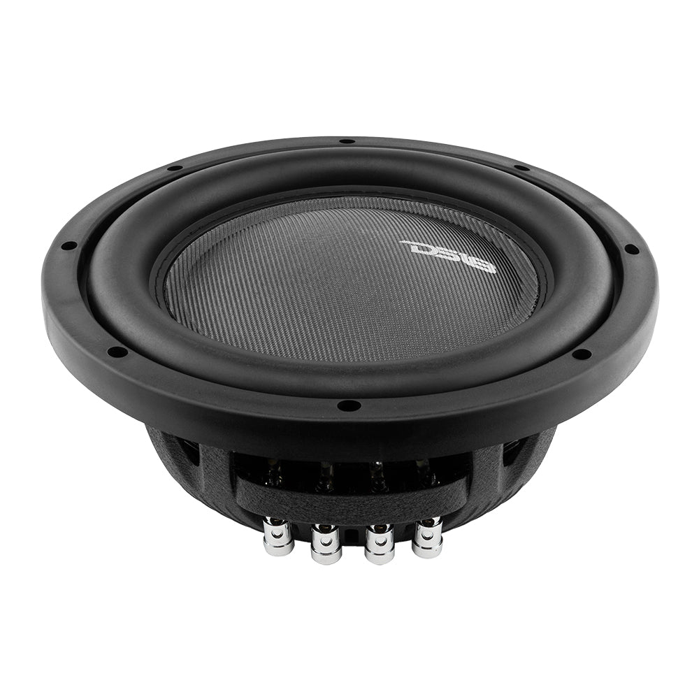 IXS Shallow-Mount 10" Fiber Glass Subwoofer 600 Watts Rms DVC 4-Ohm