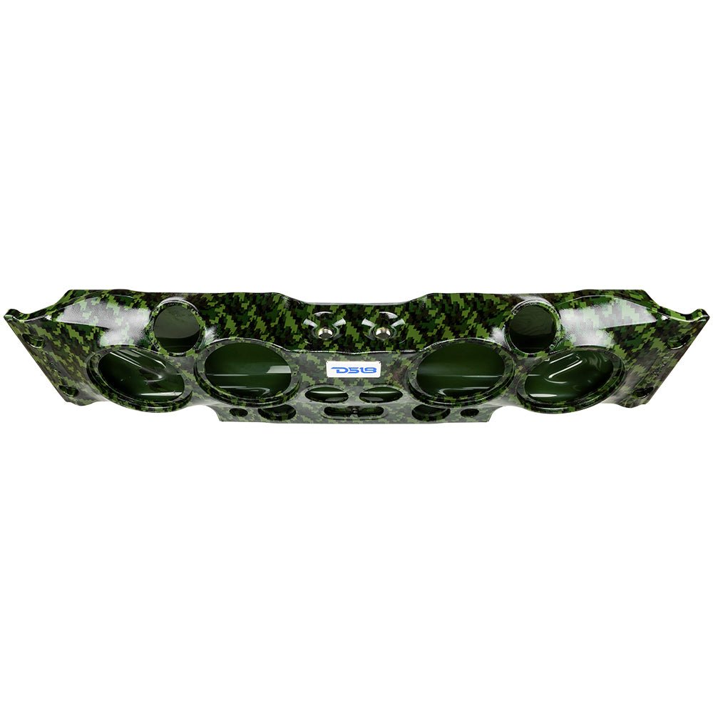 DS18 JK-SBAR/CMGR Exclusive Overhead Audio Bar System for JK/JKU Jeeps (4x 8" Speakers 4x3.72" Tweeters 2x1" Drivers) Camo Green