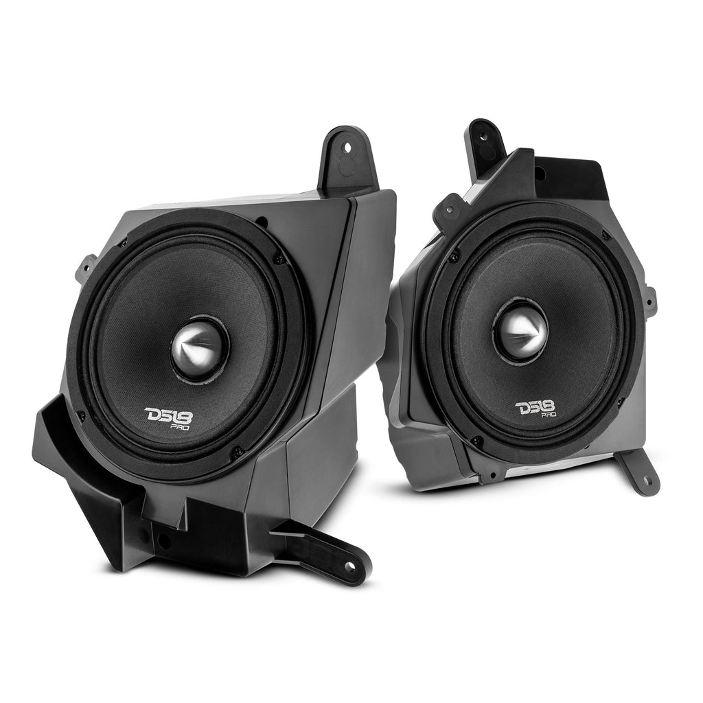 Jeep JL/JLU/JT Dash Enclosure – Loaded 6.5” Left & Right with PRO-FR6NEO, 225W RMS