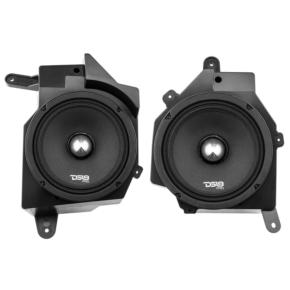 Jeep JL/JLU/JT Dash Enclosure – Loaded 6.5” Left & Right with PRO-FR6NEO, 225W RMS