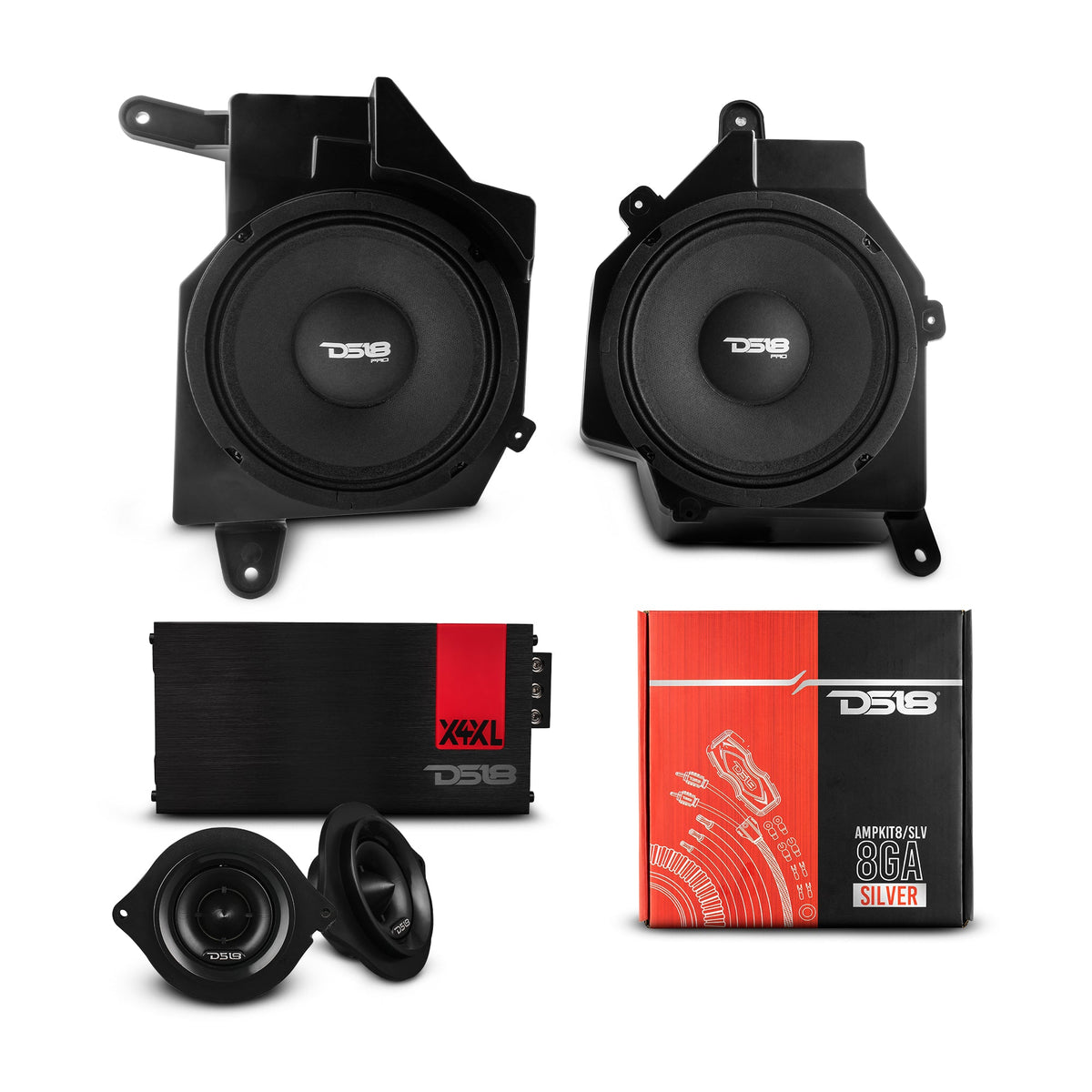Jeep Dash Speaker Enclosure Pods - Plug-and-Play Package for JL/JLU/JT