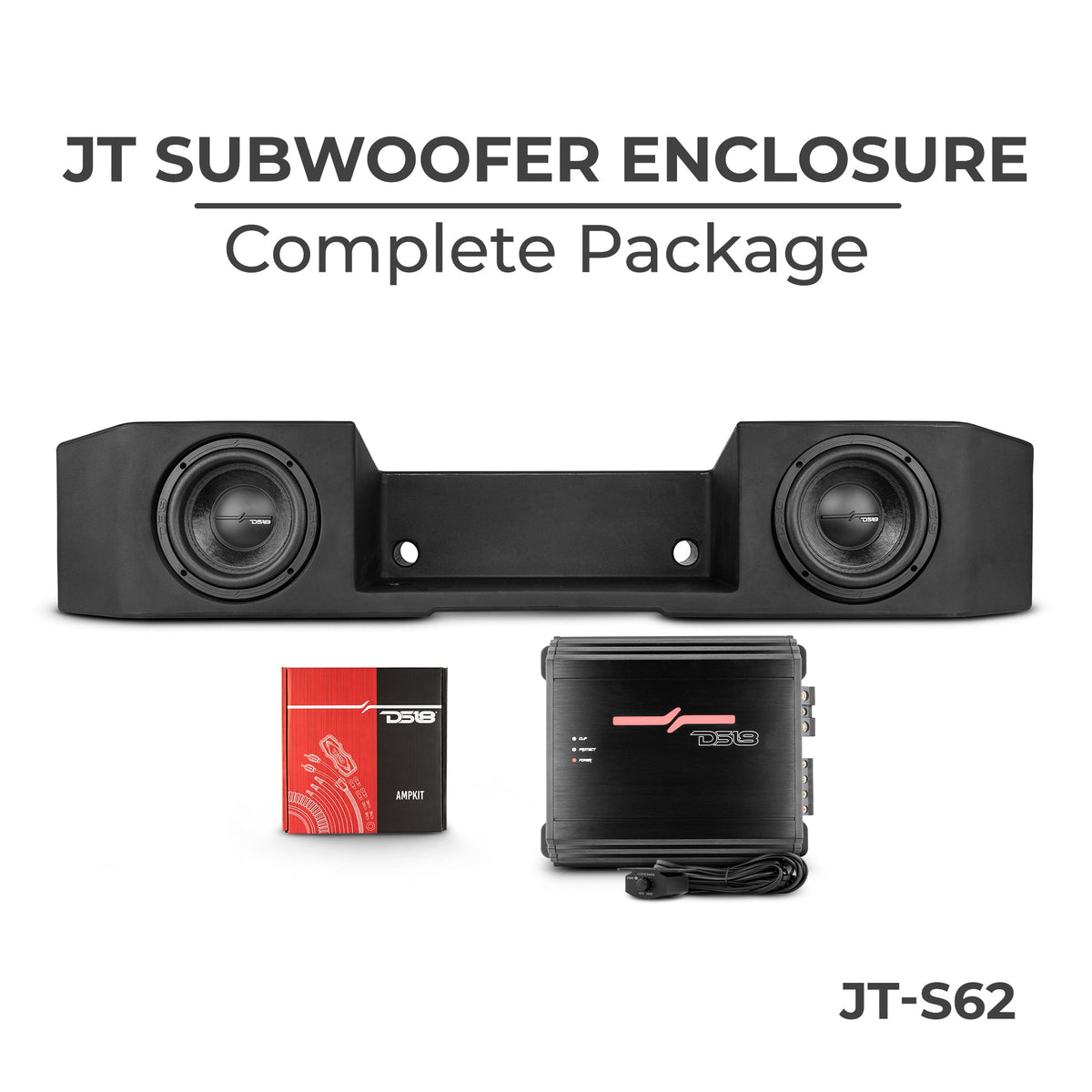Complete Under Seat Subwoofer Enclosure Package for JT Gladiator Jeeps