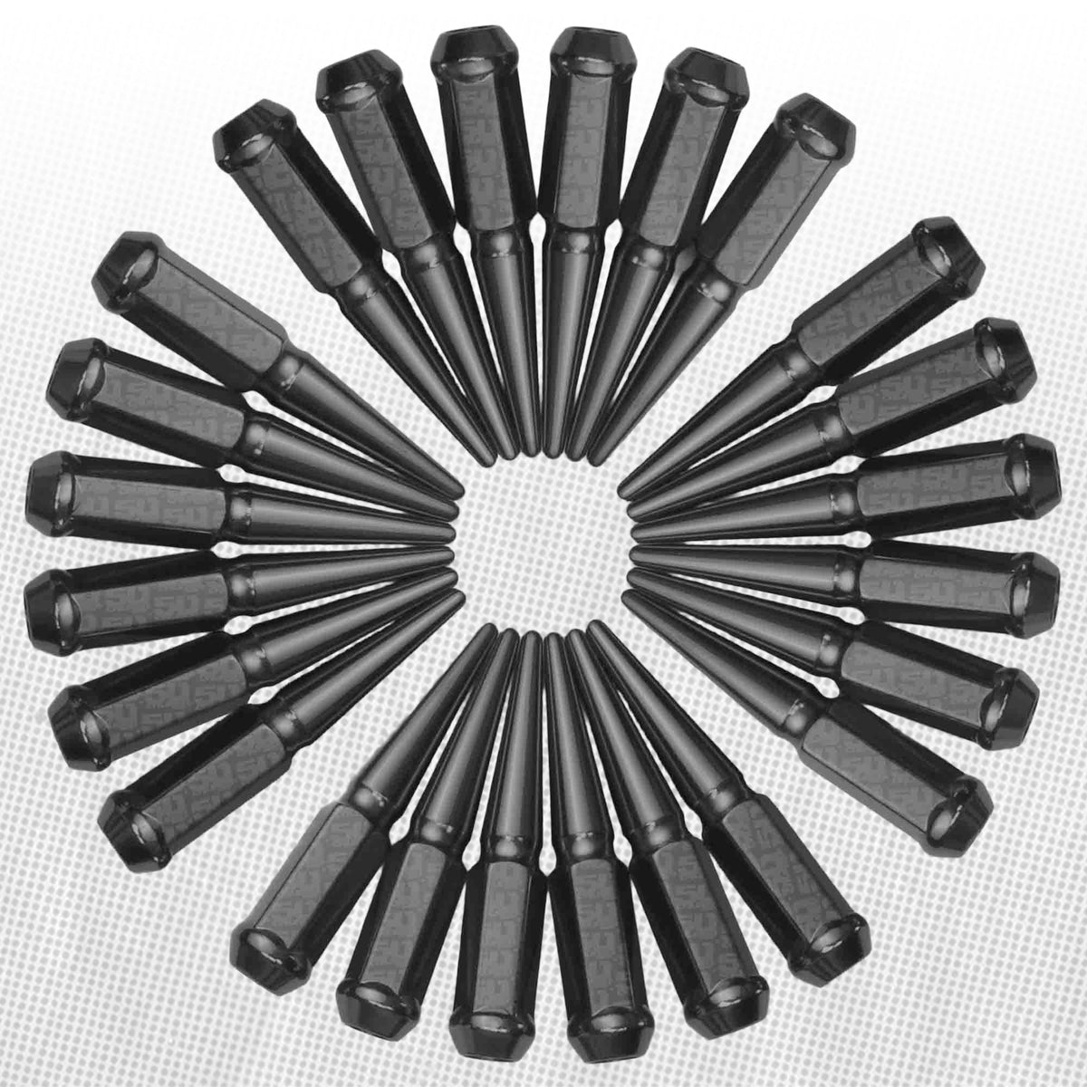 3/8-24 Extended Spike Lug Nuts - 60 Degree Taper Seat