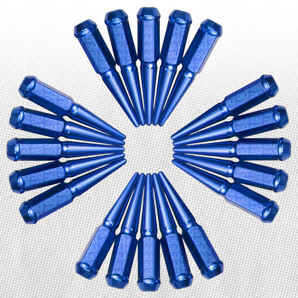 12x1.25mm Extended Spike Lug Nuts - 60 Degree Taper Seat