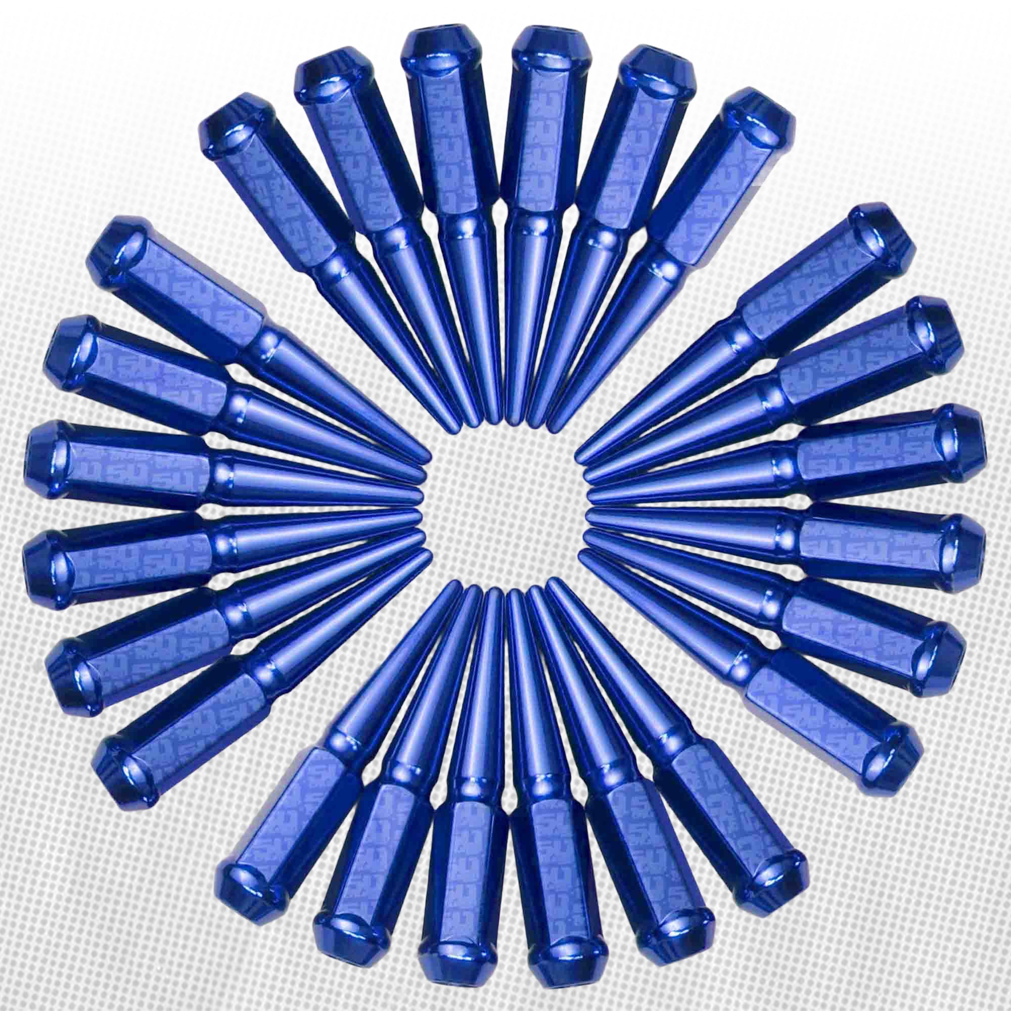 3/8-24 Extended Spike Lug Nuts - 60 Degree Taper Seat
