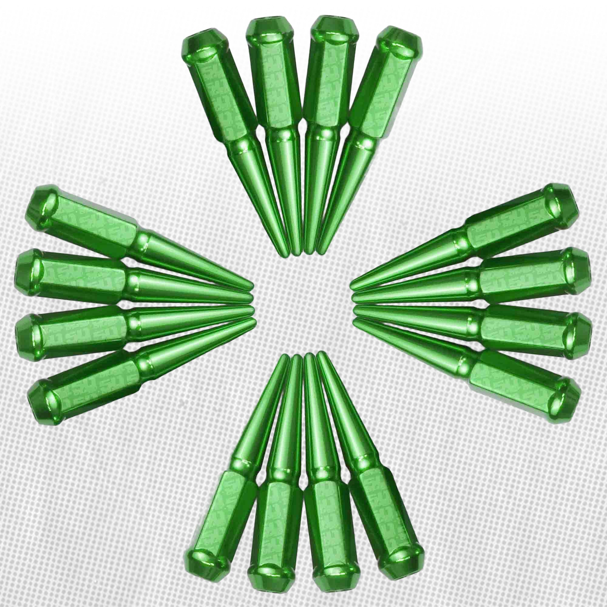 12x1.5mm Extended Spike Lug Nuts - 60 Degree Taper Seat