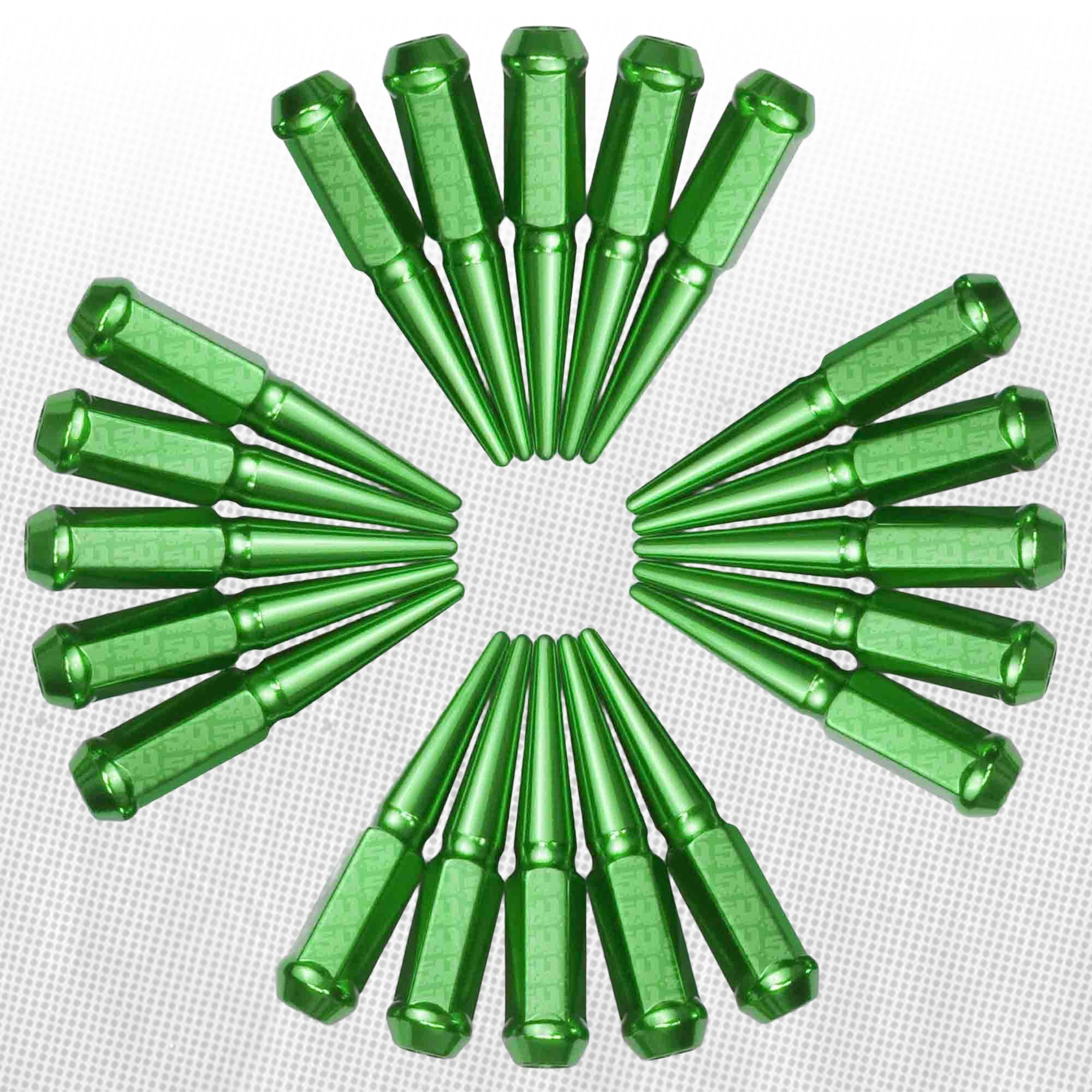12x1.25mm Extended Spike Lug Nuts - 60 Degree Taper Seat