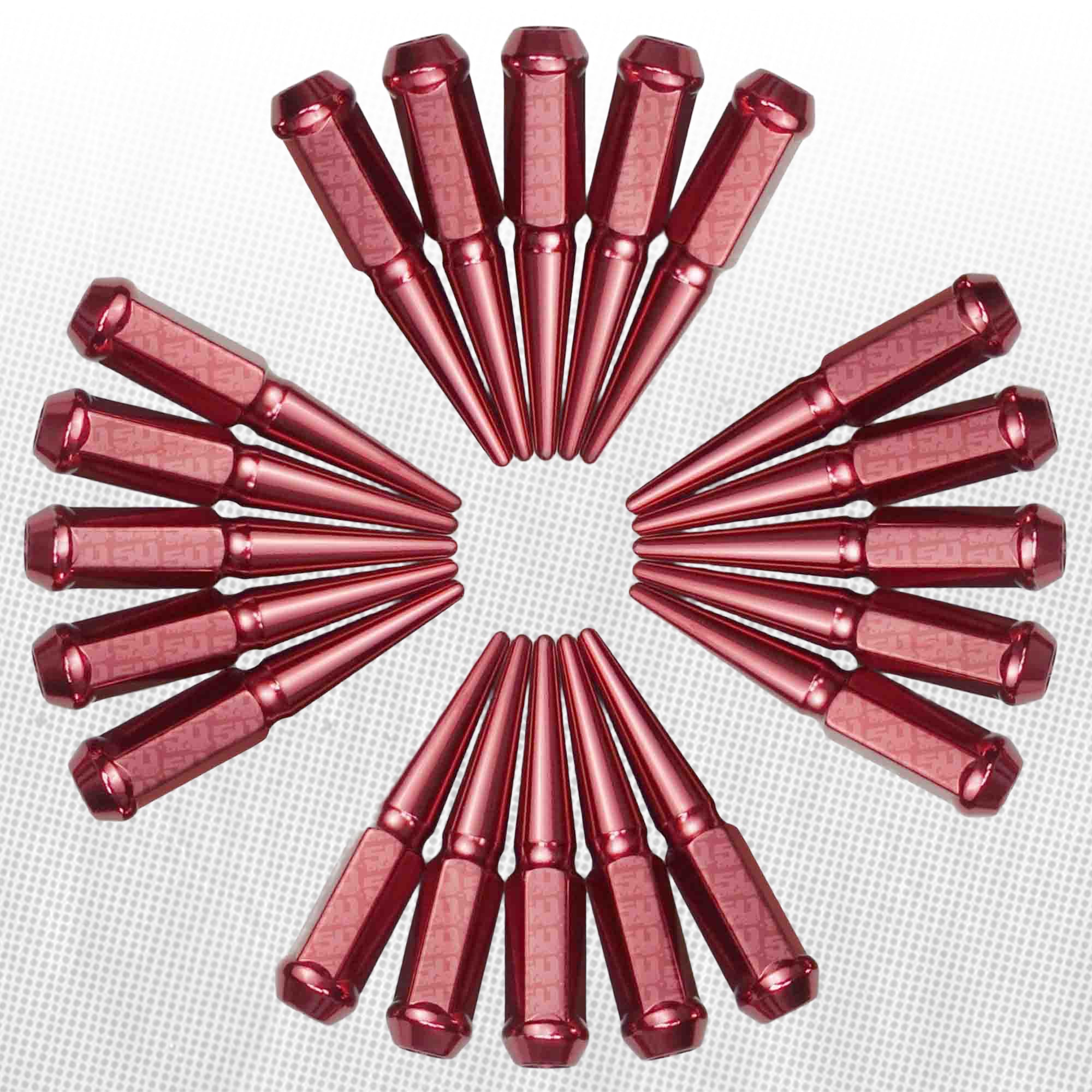 12x1.5mm Extended Spike Lug Nuts - 60 Degree Taper Seat