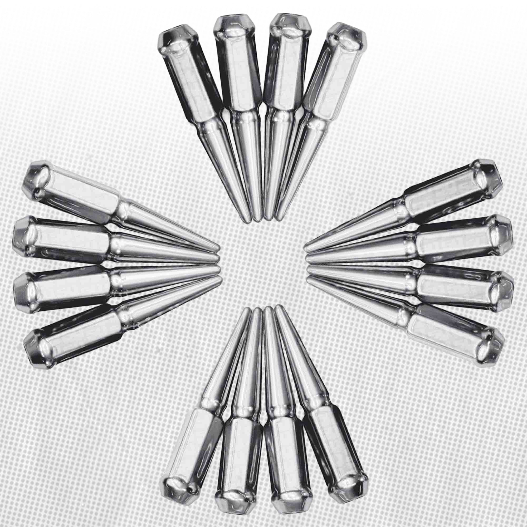 1/2 Inch Extended Spike Lug Nuts - 60 Degree Taper Seat