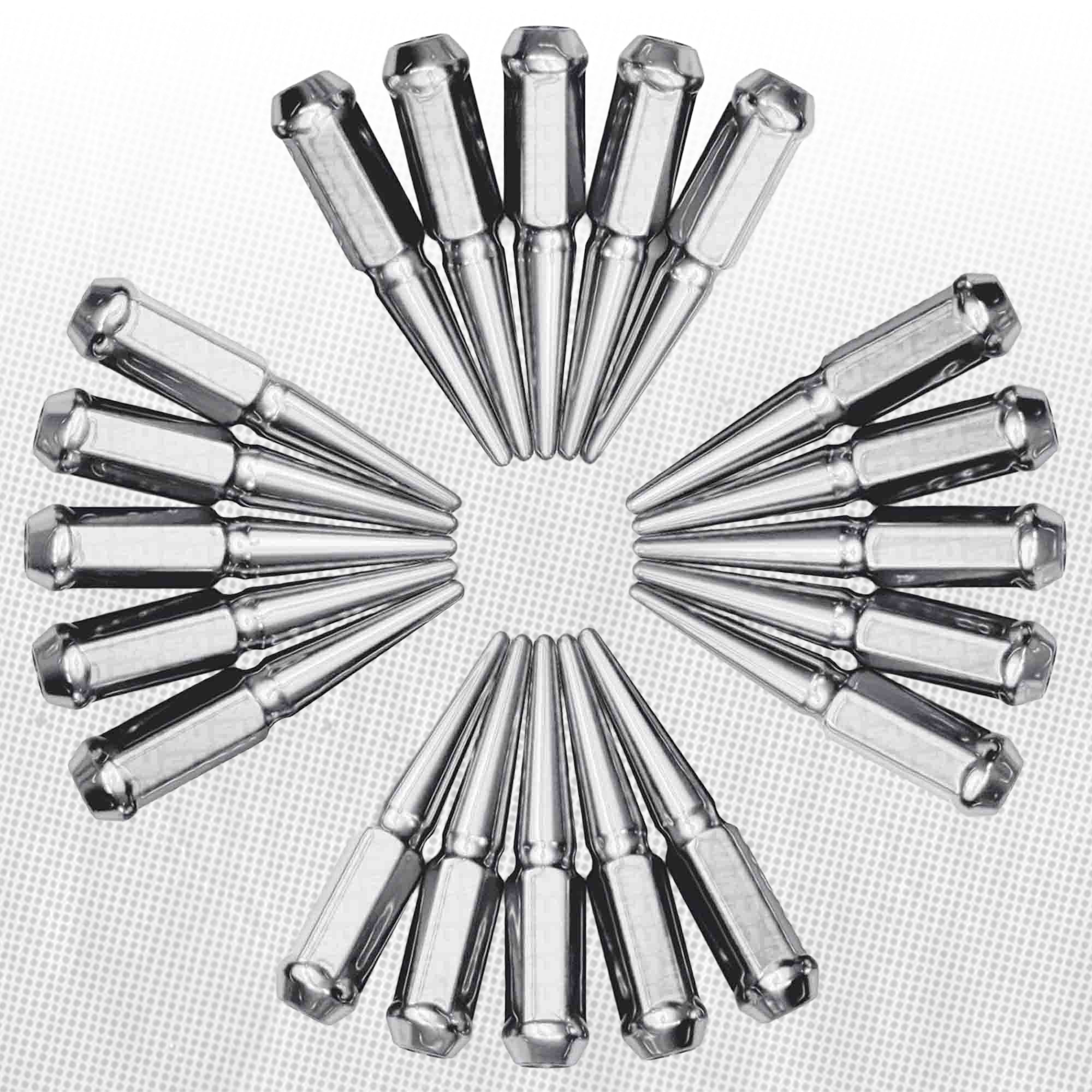 14x1.5mm Extended Spike Lug Nuts - 60 Degree Taper Seat