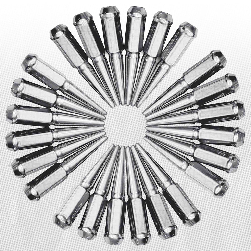 12x1.25mm Extended Spike Lug Nuts - 60 Degree Taper Seat