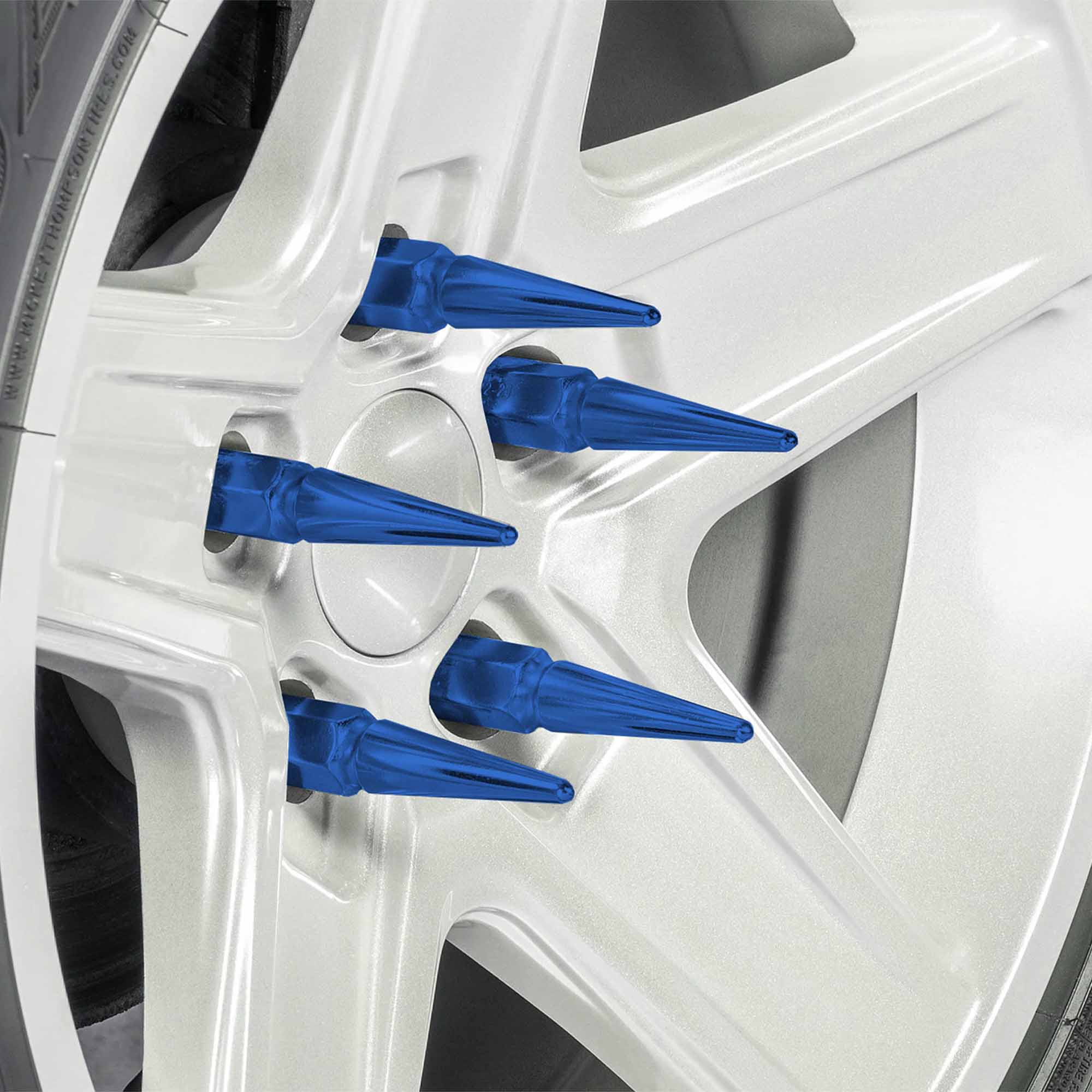 10x1.25mm Extended Spike Lug Nuts - 60 Degree Taper Seat
