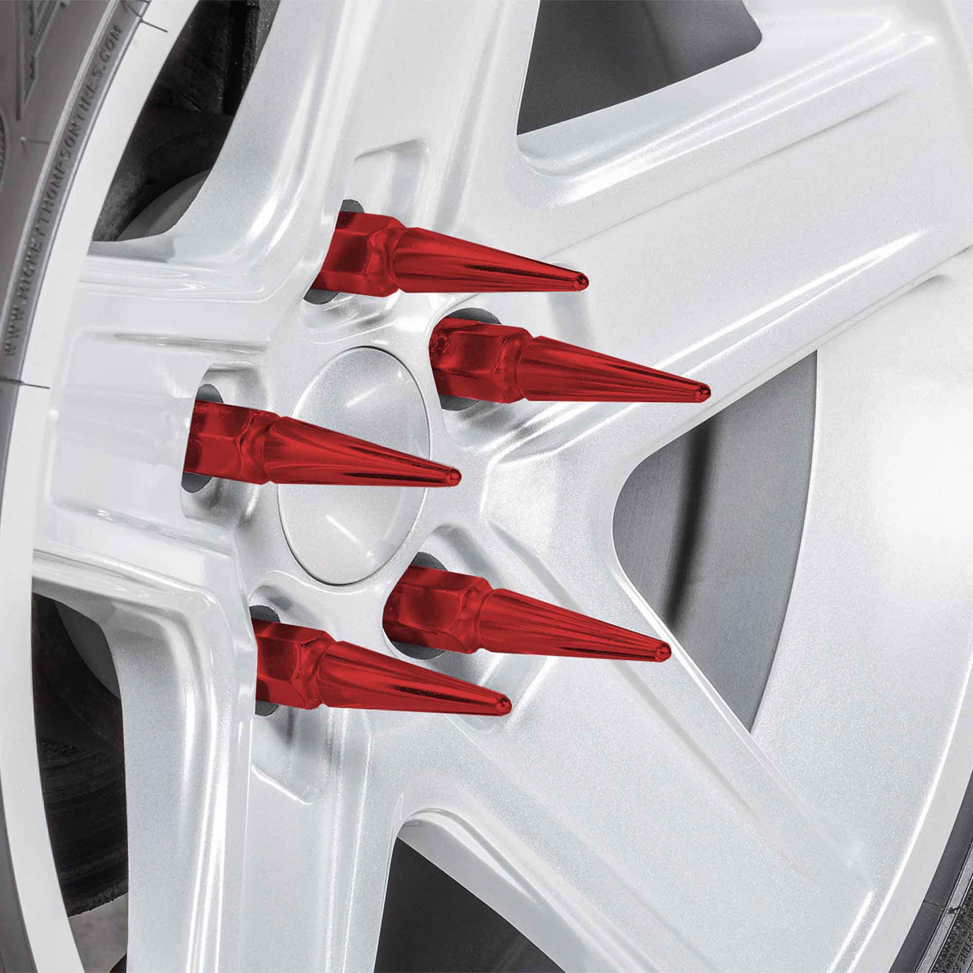 14x1.5mm Extended Spike Lug Nuts - 60 Degree Taper Seat