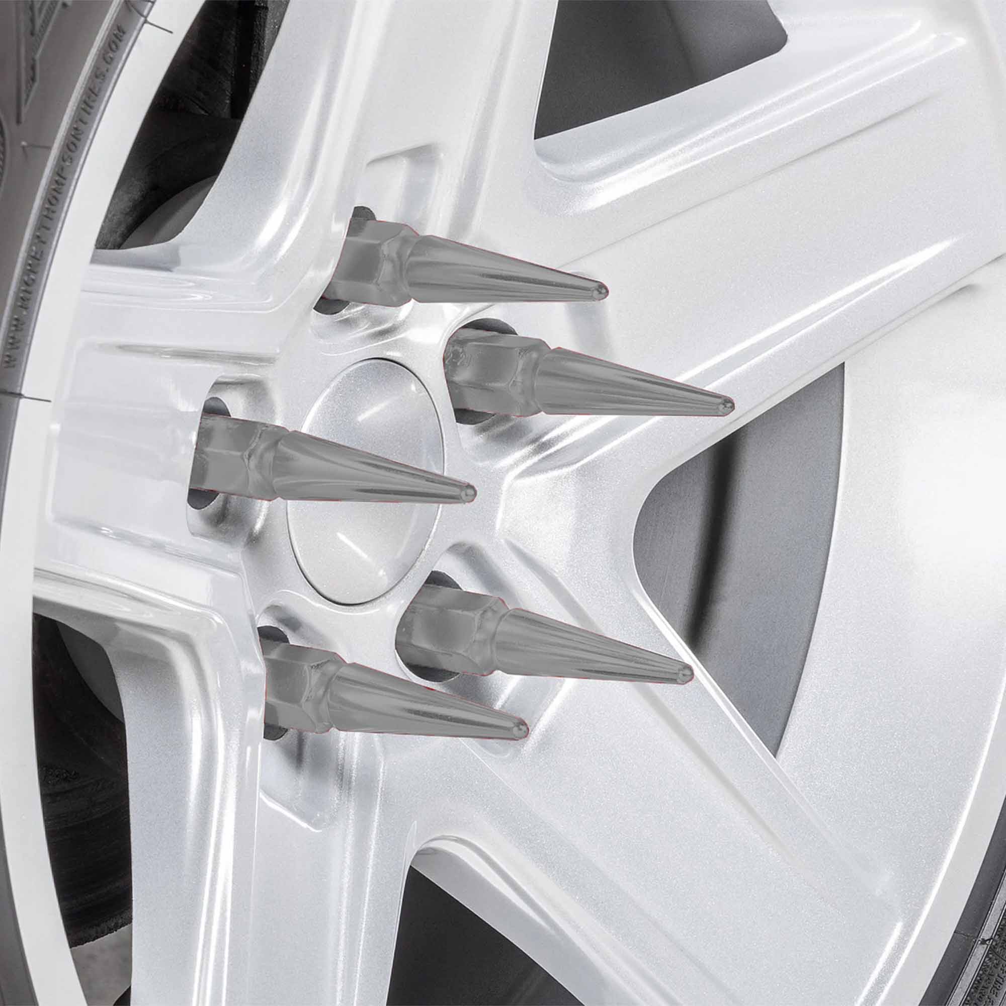 12x1.5mm Extended Spike Lug Nuts - 60 Degree Taper Seat