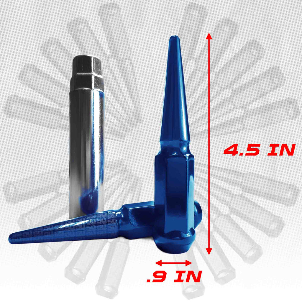 14x2.0mm Extended Spike Lug Nuts - 60 Degree Taper Seat