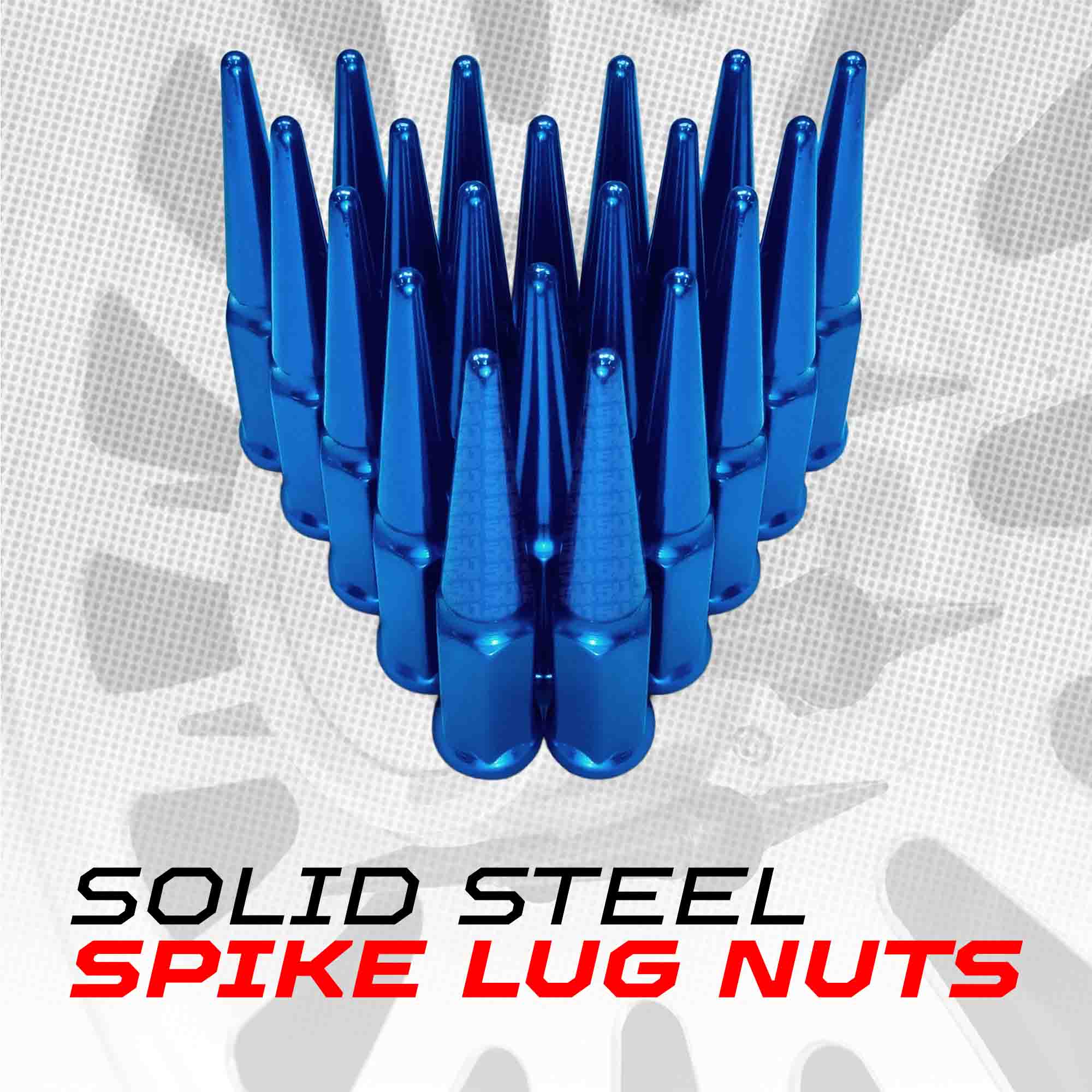 3/8-24 Extended Spike Lug Nuts - 60 Degree Taper Seat