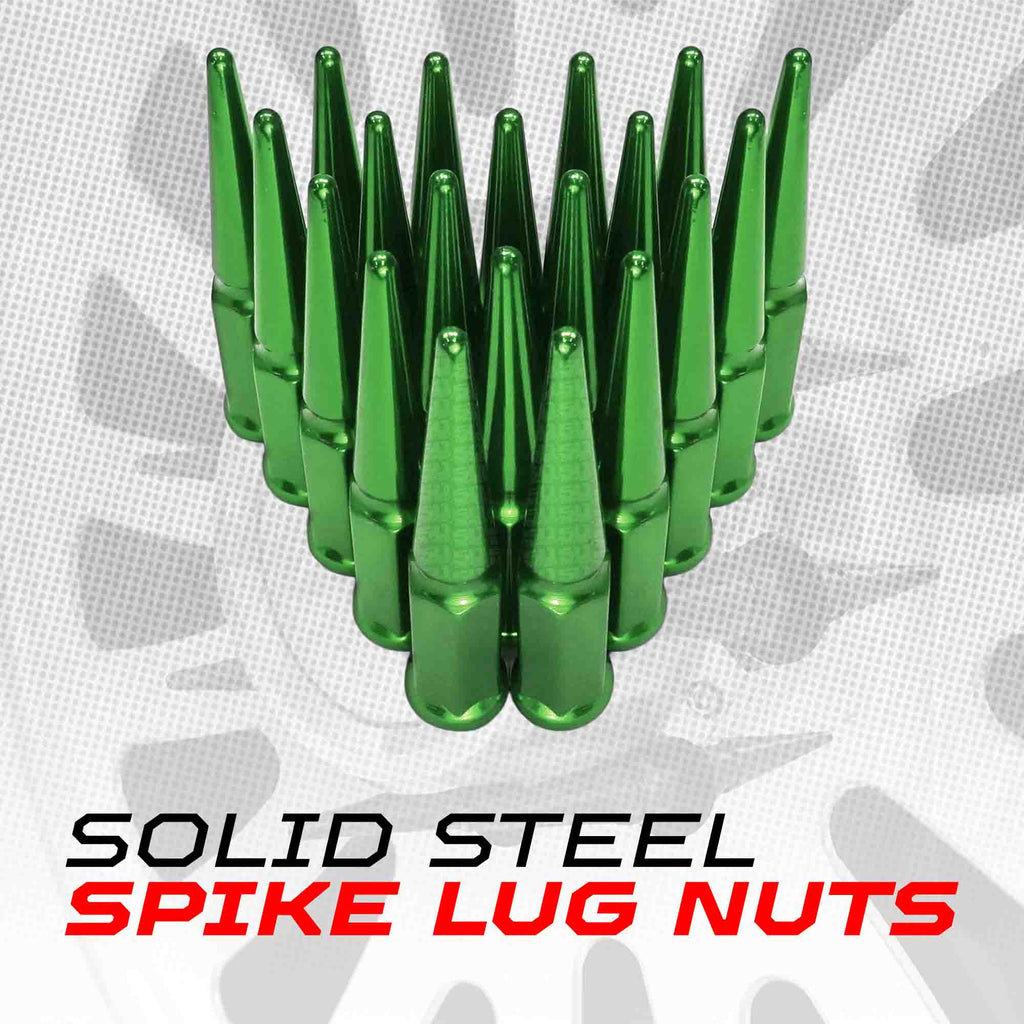 3/8-24 Extended Spike Lug Nuts - 60 Degree Taper Seat