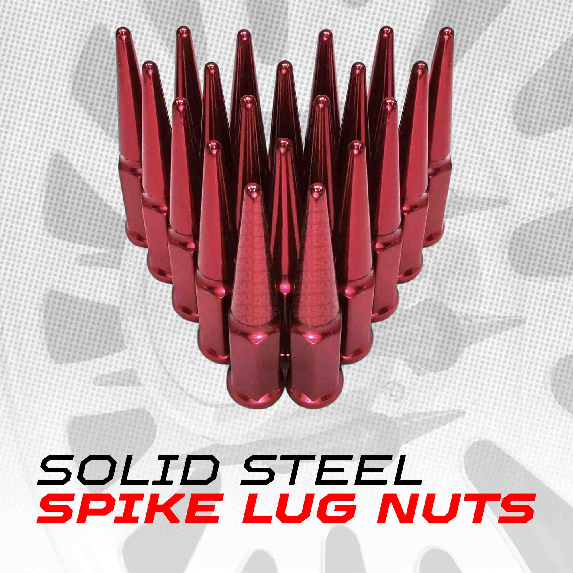 3/8-24 Extended Spike Lug Nuts - 60 Degree Taper Seat