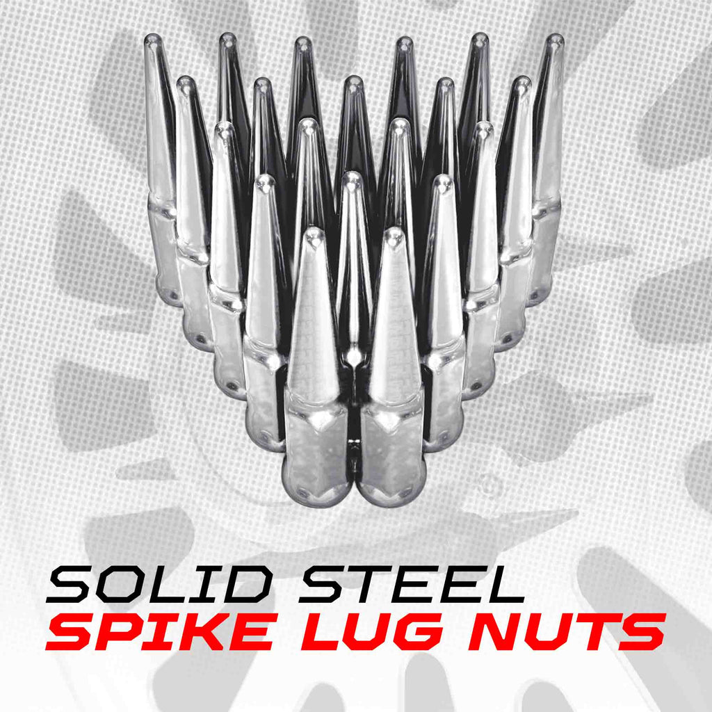 3/8-24 Extended Spike Lug Nuts - 60 Degree Taper Seat