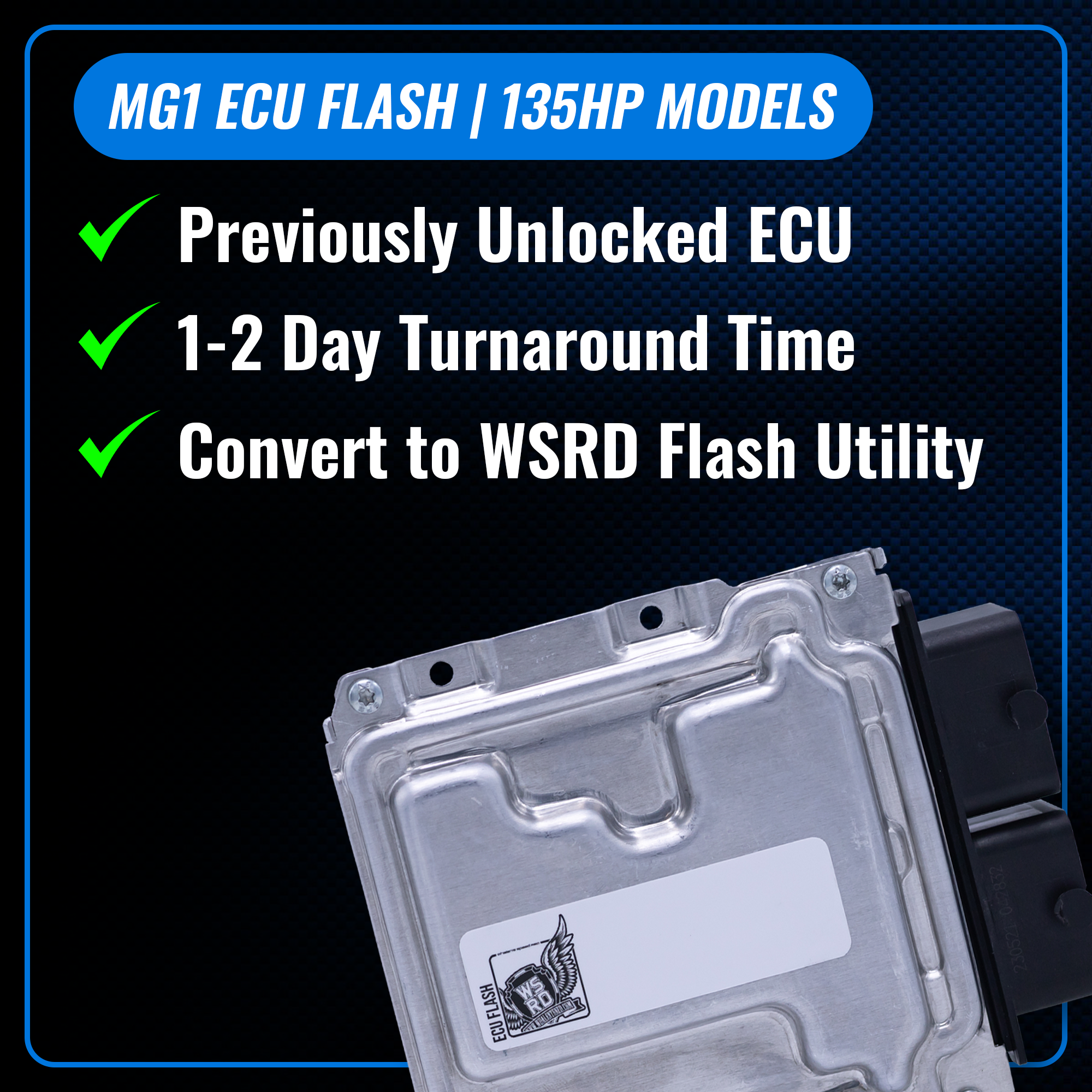 WSRD MG1 ECU Flashes | 2023-2026 Can-Am X3 135HP Turbo (Previously Unlocked ECU)