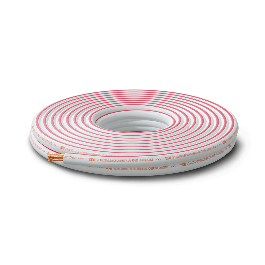 4-GA Marine Grade Tinned 100% Copper OFC Power Wire -50 Feet