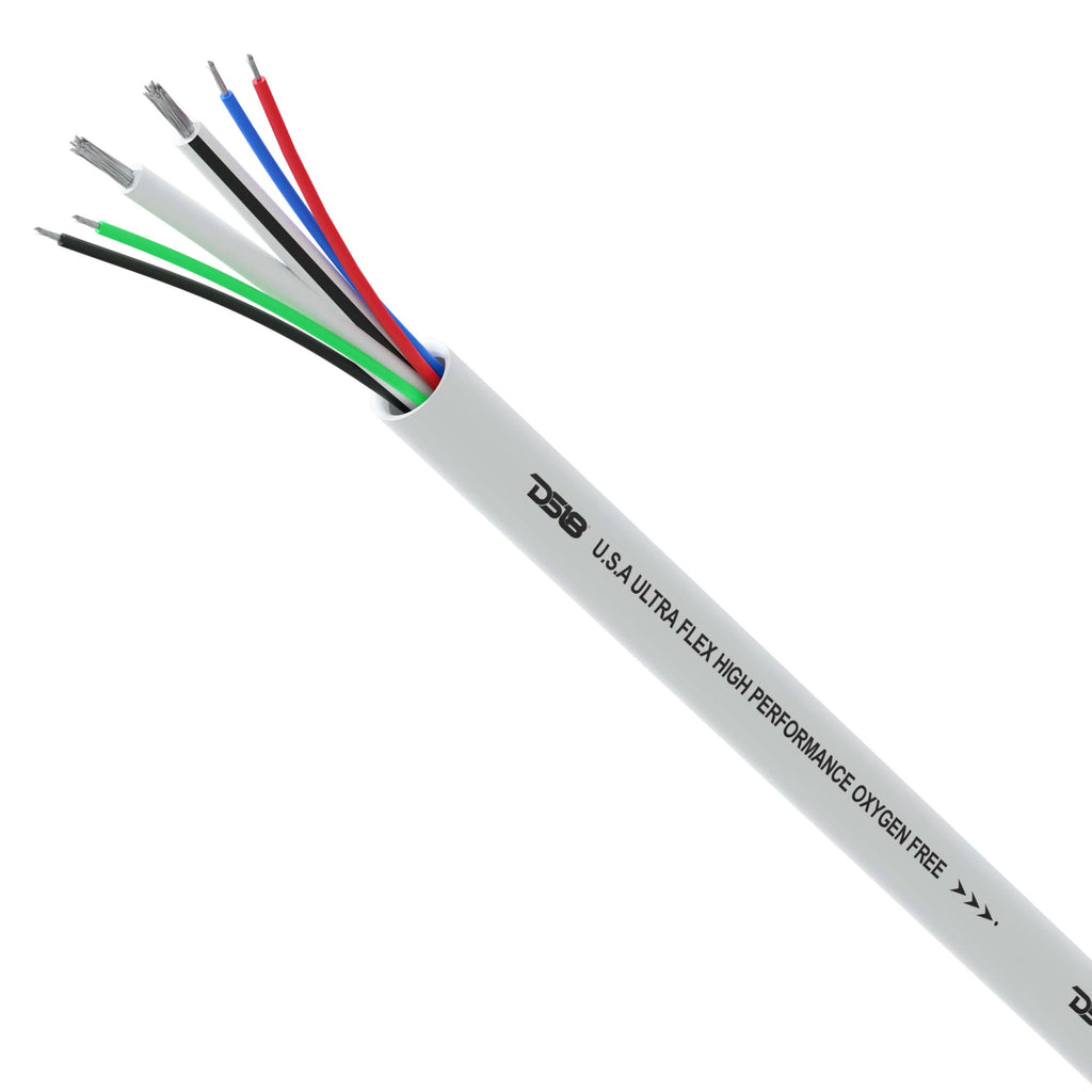 18-GA LED RGB and 16-GA Speaker Wires Marine Grade Tinned 100% Copper OFC -100 Feet